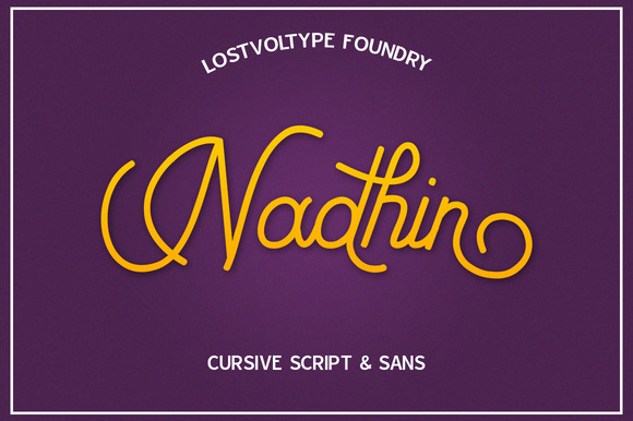 Nadhin Font Poster 1