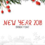 New Year 2018 Font Poster 1