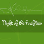 Night of the Fireflies Font Poster 1