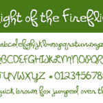 Night of the Fireflies Font Poster 2