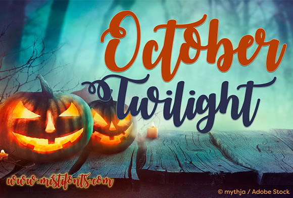 October Twilight Font Poster 1