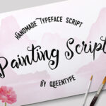 Painting Script Font Poster 1