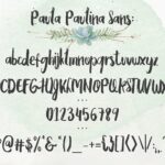 Paula Paulina Font Poster 8