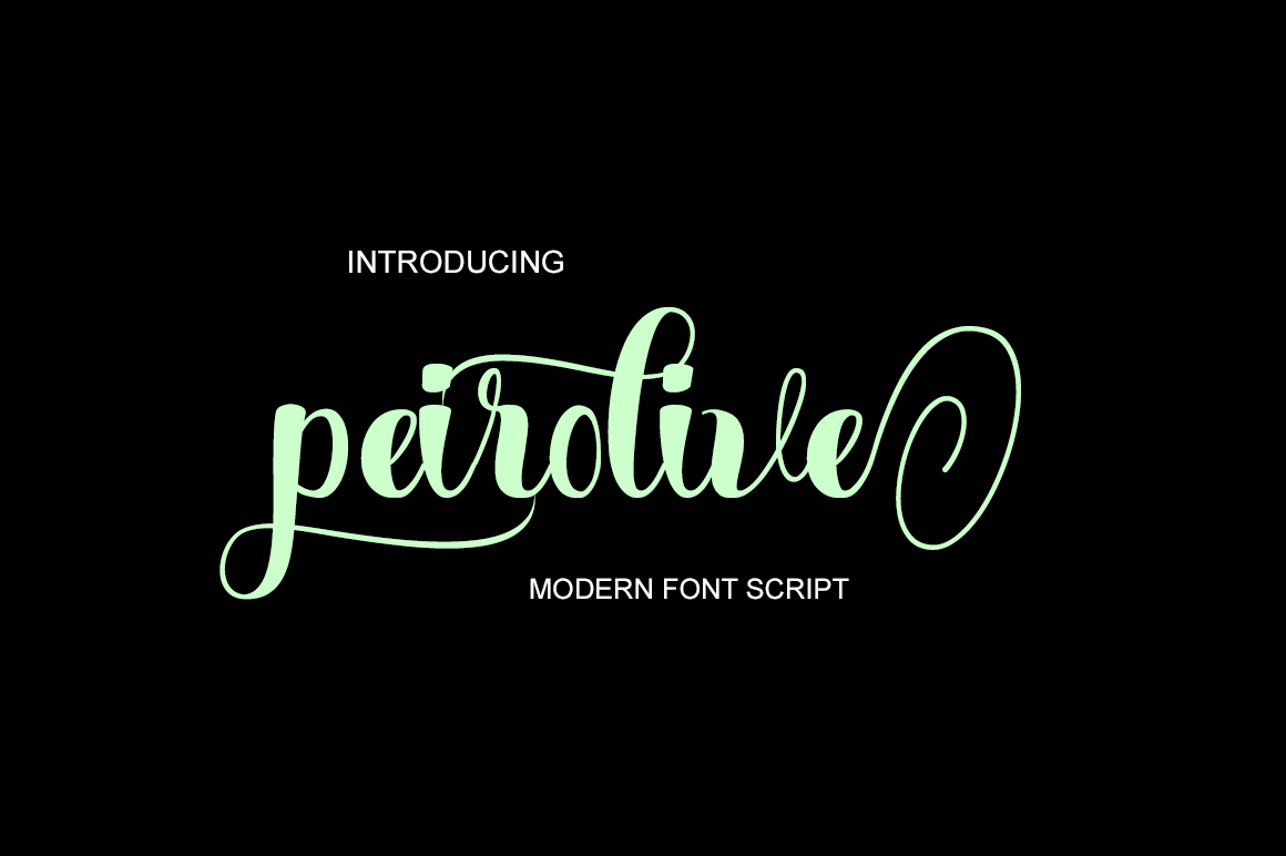 Peirolive Font Poster 1