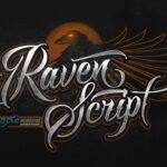 Raven Script Font Poster 1