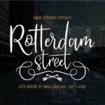 Rotterdam Street Font Poster 1