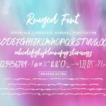 Rouged Font Poster 7