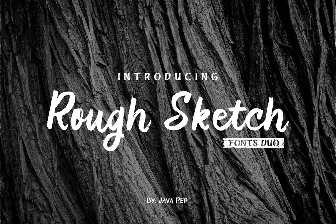 Rough Sketch Font Poster 1