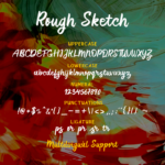 Rough Sketch Font Poster 9