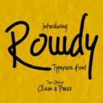 Rowdy Font Poster 1