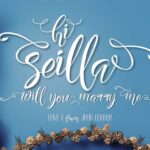 Seilla Script Font Poster 3