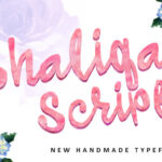 Shaliqa Script Font Poster 1