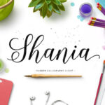 Shania Script Font Poster 1