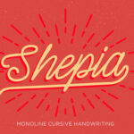 Shepia Script Font Poster 1