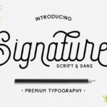 Signature Font Poster 1