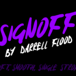 Signoff Font Poster 1