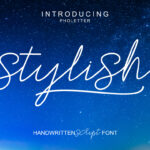 Stylish Font Poster 1