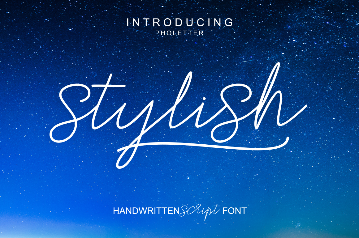 Stylish Font Poster 1