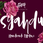 Syahdu Font Poster 1