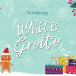 White Grotto Font Poster 1