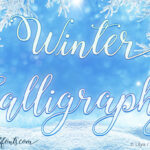 Winter Calligraphy Font Poster 1