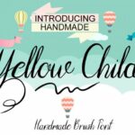 Yellow Child Font Poster 1