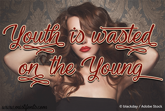 Youth and Beauty Font Poster 1