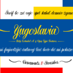 Yugoslavia Font Poster 5