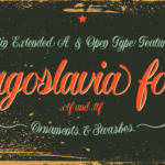 Yugoslavia Font Poster 6