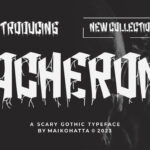 Acheron Font Poster 3