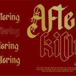 Afterkilly Font Poster 5