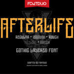 Afterlife Font Poster 3