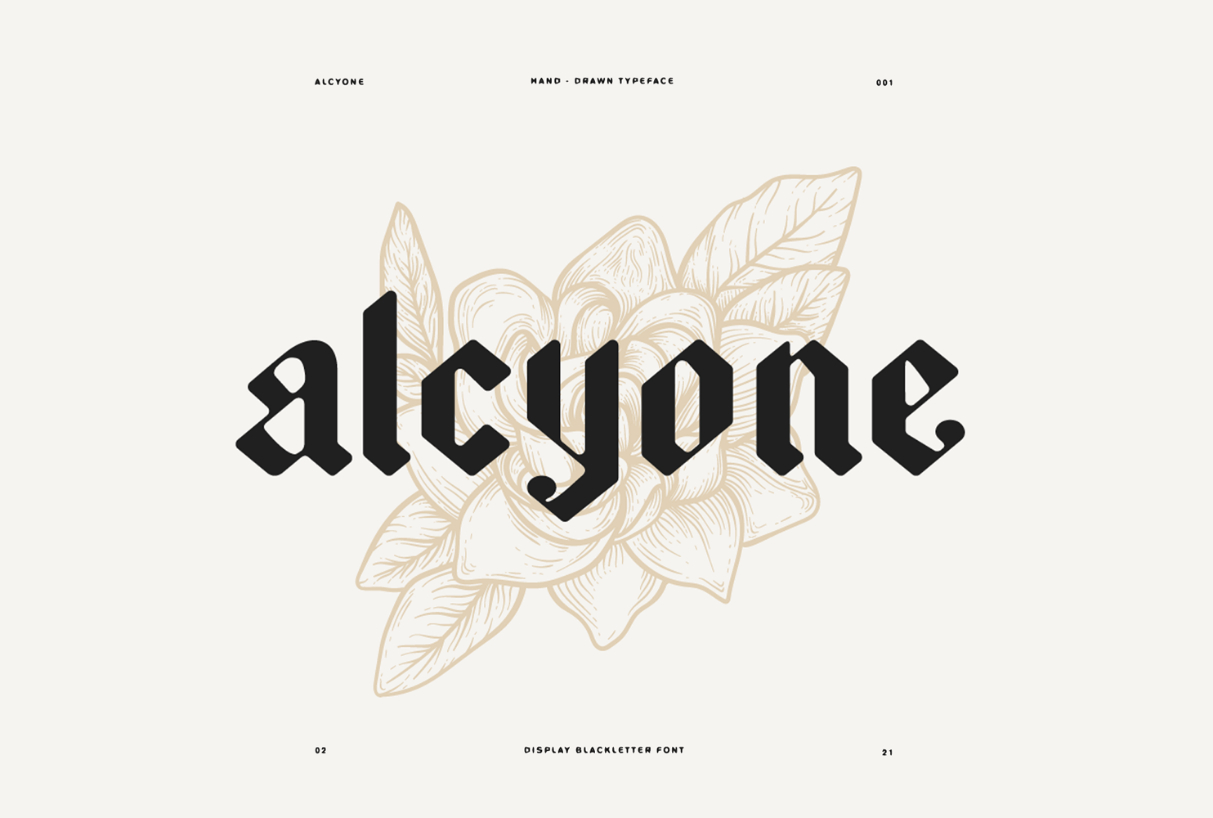 Alcyone Font Poster 1