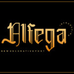 Alfega Font Poster 1