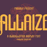 Allaize Font Poster 3