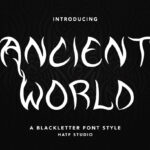 Ancient World Font Poster 3