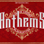 Anthems Font Poster 3