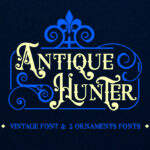 Antique Hunter Font Poster 3