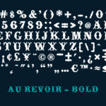 Au Revoir Font Poster 6