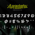 Aveinatortia Font Poster 10