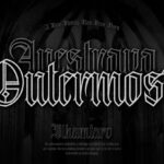 Avestrava Outermost Font Poster 3