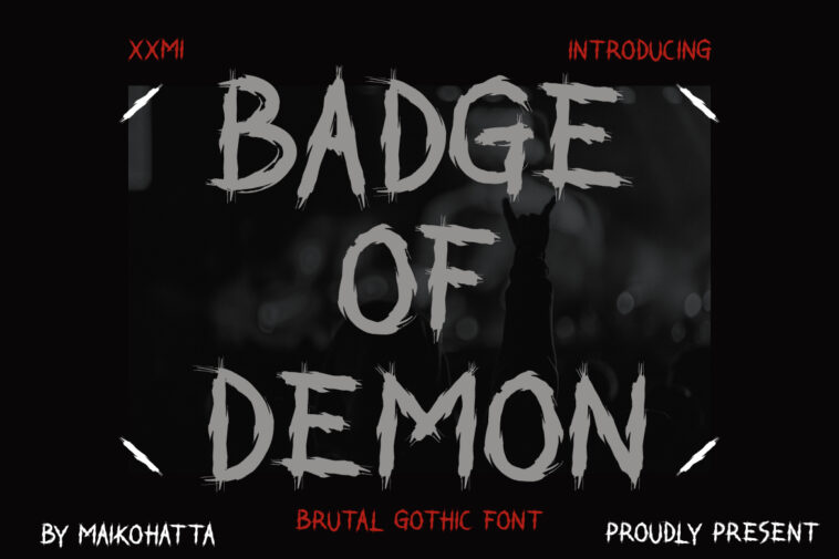 Badge of Demon Font - Font Canyon