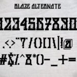 BLAZE Font Poster 7