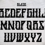 BLAZE Font Poster 8