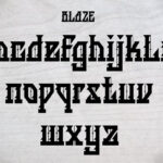 BLAZE Font Poster 9