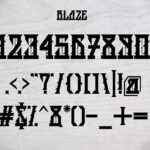 BLAZE Font Poster 10