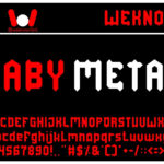 Baby Metal Font Poster 3