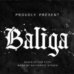 Baliga Font Poster 3