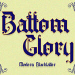 Battom Glory Font Poster 3