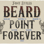 Beard Point Font Poster 6